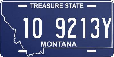 MT license plate 109213Y