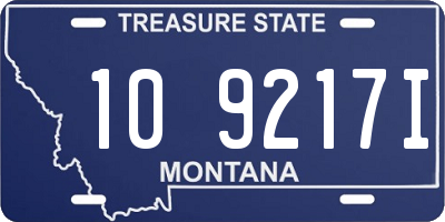 MT license plate 109217I