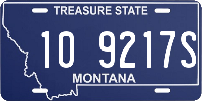 MT license plate 109217S