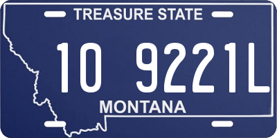 MT license plate 109221L