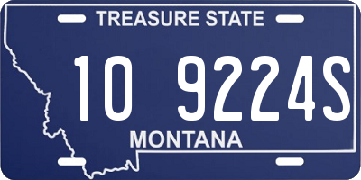 MT license plate 109224S