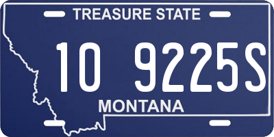 MT license plate 109225S