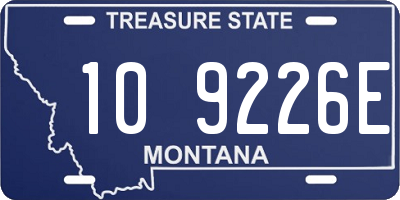 MT license plate 109226E