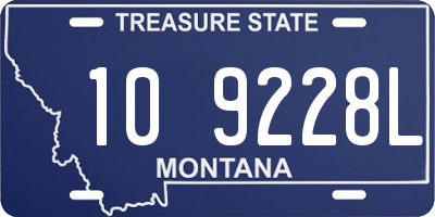 MT license plate 109228L