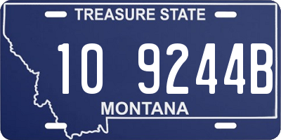 MT license plate 109244B