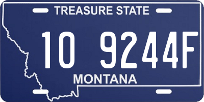 MT license plate 109244F