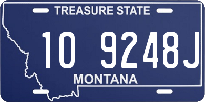 MT license plate 109248J