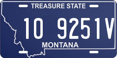 MT license plate 109251V