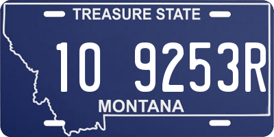 MT license plate 109253R