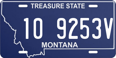 MT license plate 109253V