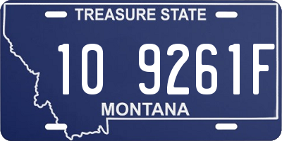 MT license plate 109261F