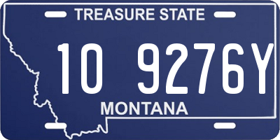 MT license plate 109276Y