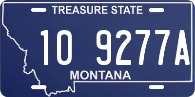 MT license plate 109277A