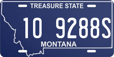 MT license plate 109288S