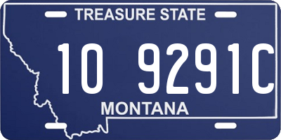 MT license plate 109291C