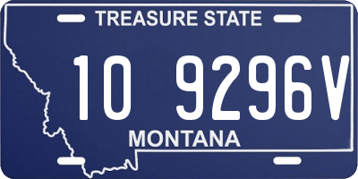 MT license plate 109296V