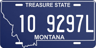 MT license plate 109297L