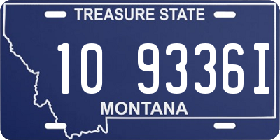 MT license plate 109336I