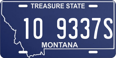 MT license plate 109337S