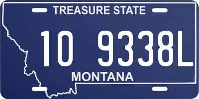 MT license plate 109338L