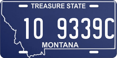 MT license plate 109339C