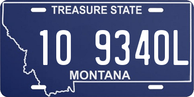 MT license plate 109340L