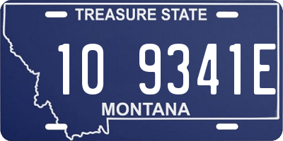 MT license plate 109341E