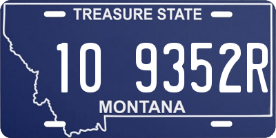 MT license plate 109352R