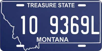 MT license plate 109369L