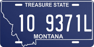 MT license plate 109371L