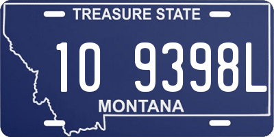 MT license plate 109398L