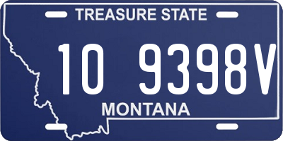 MT license plate 109398V