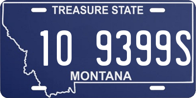 MT license plate 109399S
