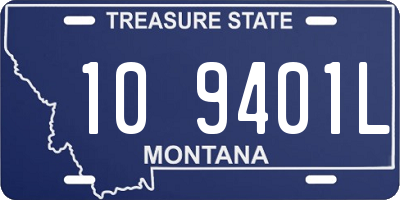 MT license plate 109401L