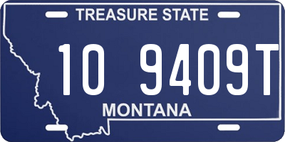 MT license plate 109409T