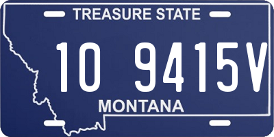 MT license plate 109415V