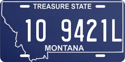 MT license plate 109421L