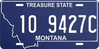 MT license plate 109427C