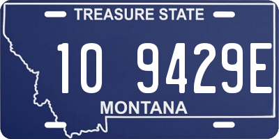 MT license plate 109429E