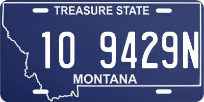 MT license plate 109429N