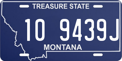 MT license plate 109439J