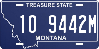MT license plate 109442M