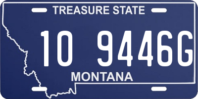 MT license plate 109446G