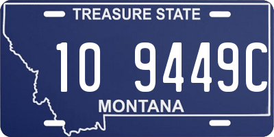 MT license plate 109449C