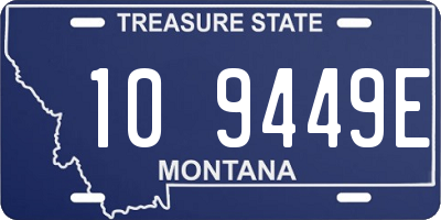 MT license plate 109449E