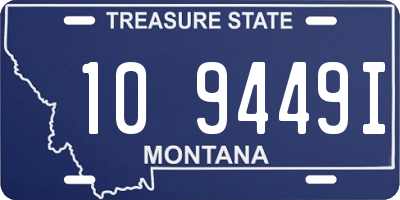 MT license plate 109449I