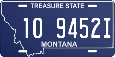 MT license plate 109452I