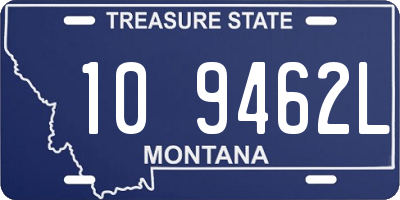 MT license plate 109462L