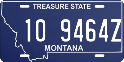 MT license plate 109464Z