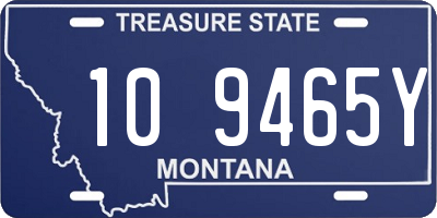 MT license plate 109465Y